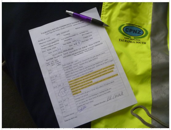 Tauranga South Community Patrol Reporting to Police Image